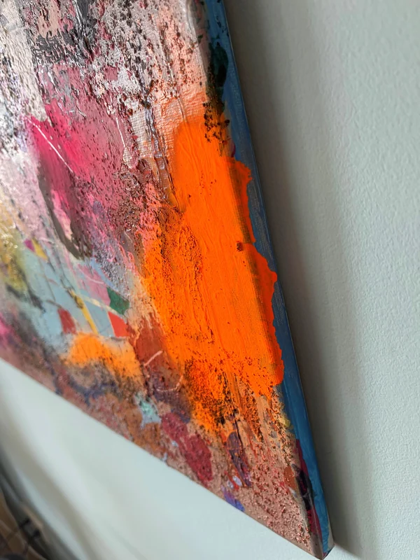 View Sides are painted so you can hang it without framing if you like the way it looks