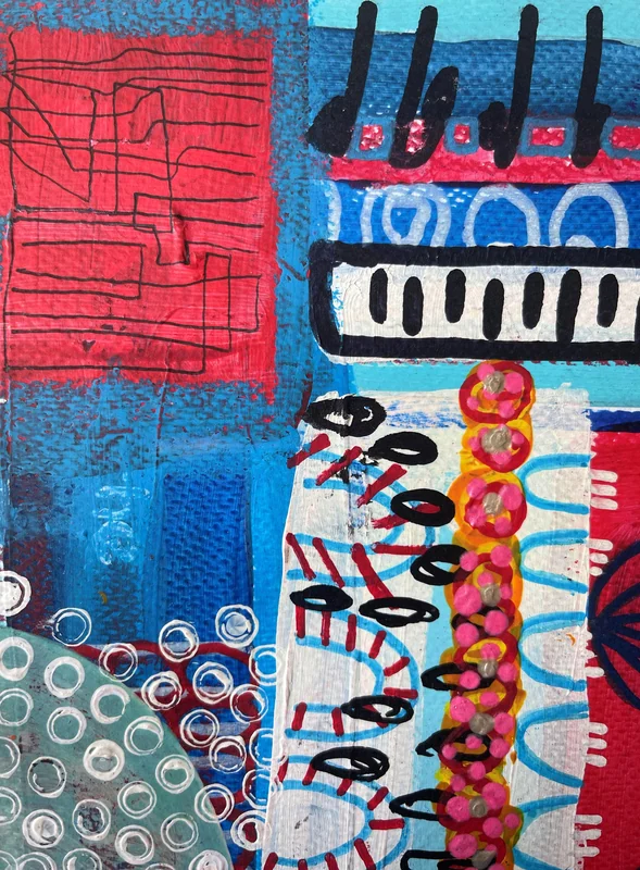 View Mixed Media Wall Art on Paper - Art Journal Page - Original Painting