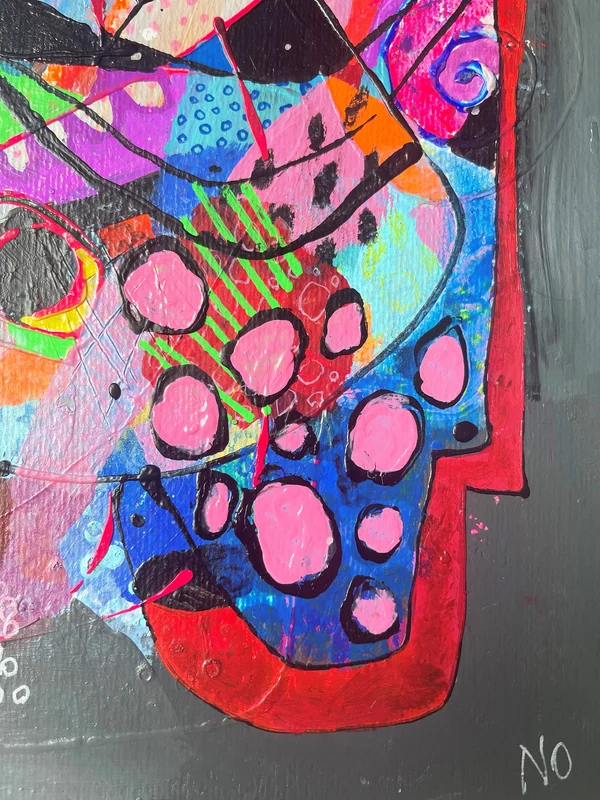 View Mixed Media Art on Paper - Abstract Painting - Colorful Wall Art - Original Intuitive Art