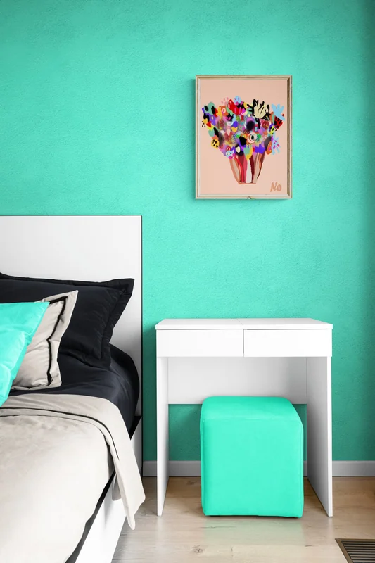 View Digital Modern Flower Stilllife Poster, Printable Wall Art, Digital Download,