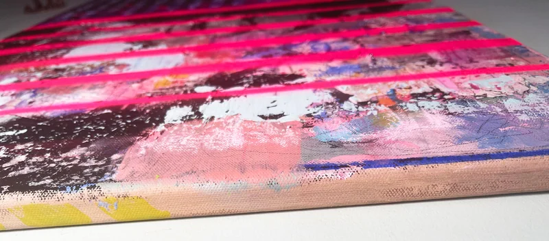 View Textured Wall Art, Colorful Abstract Wall Art, Contemporary Painting, Modern Wall Art, Original Painting on Canvas