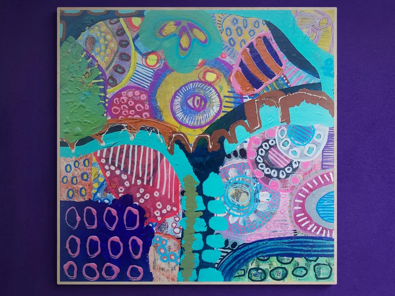 Mixed Media Abstract Wall Art - Intuitive Art - Colorful Abstract Painting - Modern Wall Art - Expressionist Painting - Textured Wall Art