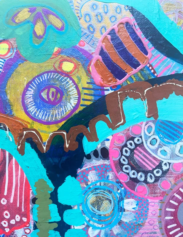 View Mixed Media Abstract Wall Art - Intuitive Art - Colorful Abstract Painting - Modern Wall Art - Expressionist Painting - Textured Wall Art