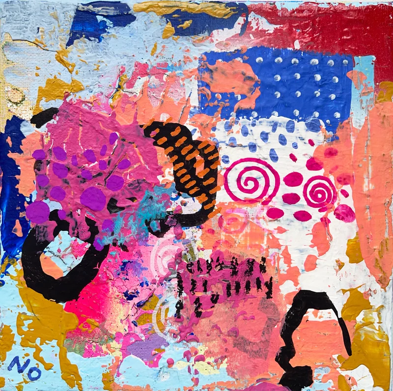 Mixed Media Abstract Wall Art, Intuitive Art, Colorful Abstract Painting, Modern Wall Art, Contemporary Painting