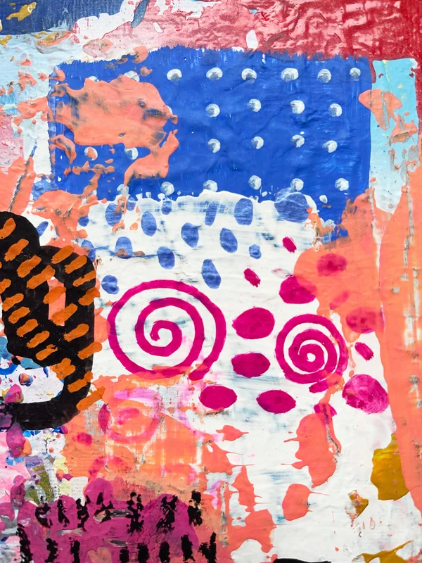 View Mixed Media Abstract Wall Art, Intuitive Art, Colorful Abstract Painting, Modern Wall Art, Contemporary Painting