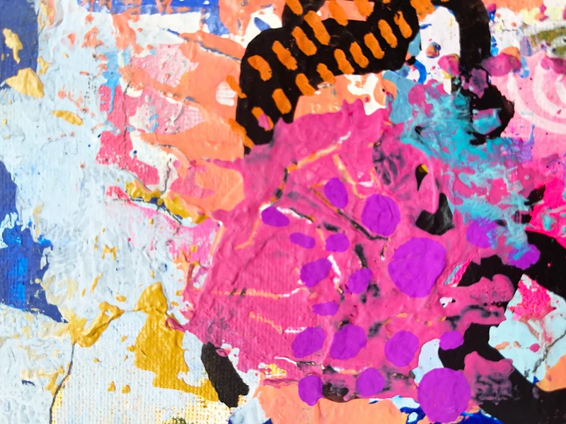View Mixed Media Abstract Wall Art, Intuitive Art, Colorful Abstract Painting, Modern Wall Art, Contemporary Painting