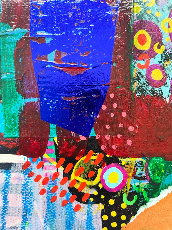 View Original Abstract Painting, Intuitive Mixed Media Wall Art, Modern Abstract, Contemporary Painting, Intuitive Art, Mixed Media Collage