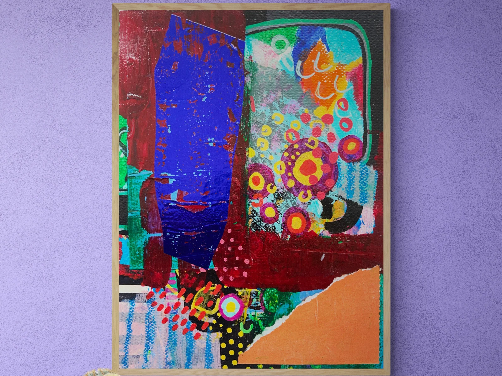 Original Abstract Painting, Intuitive Mixed Media Wall Art, Modern Abstract, Contemporary Painting, Intuitive Art, Mixed Media Collage