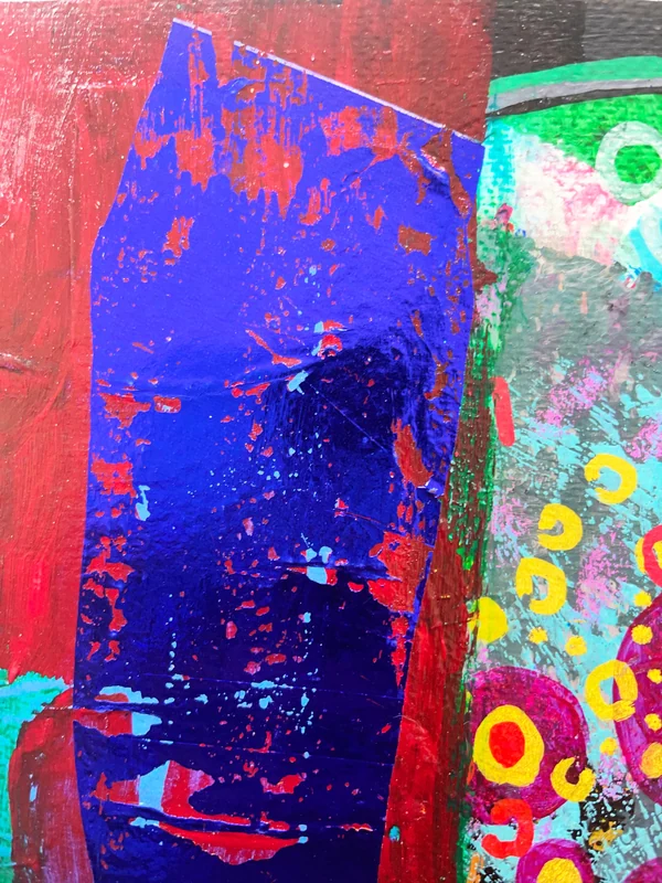 View Original Abstract Painting, Intuitive Mixed Media Wall Art, Modern Abstract, Contemporary Painting, Intuitive Art, Mixed Media Collage