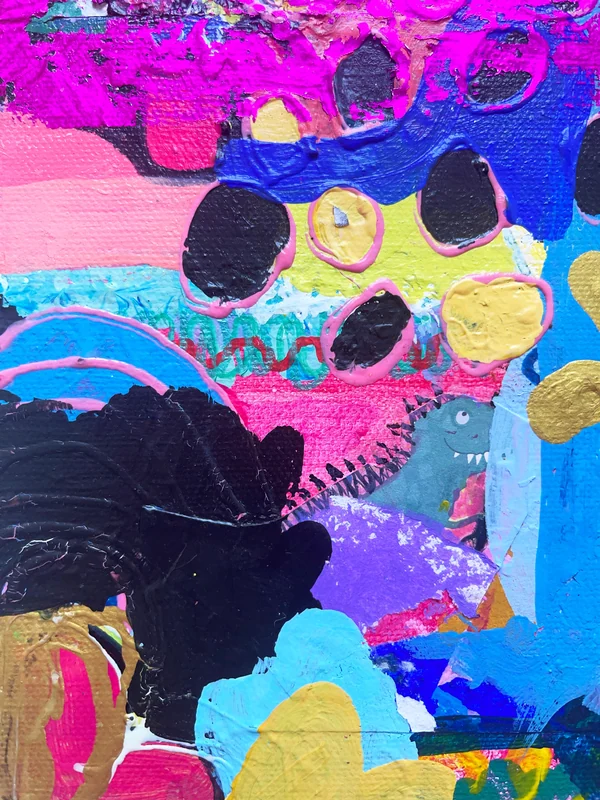 View Mixed Media Abstract Wall Art, Intuitive Art, Colorful Abstract Painting, Modern Wall Art, Contemporary Painting