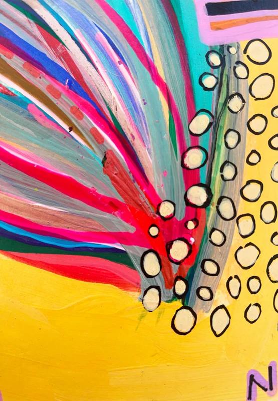 View Abstract Painting, Colorful Modern Art, Colorful Art, Art Journal, Contemporary Wall Art, Mixed Media Collage Artwork