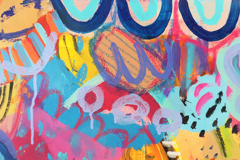 View Intuitive Abstract Artwork , Colorful Abstract Wall Art, Contemporary Painting, Modern Wall Art, Original Painting on Canvas, Expressionist