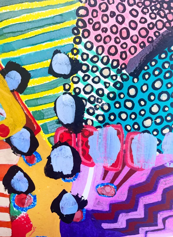 View Colorful Abstract Wall Art, Mixed Media Collage, Art Journal, Paper Collage, Modern Painting, Small Art, Beach Abstract, Painting on Paper