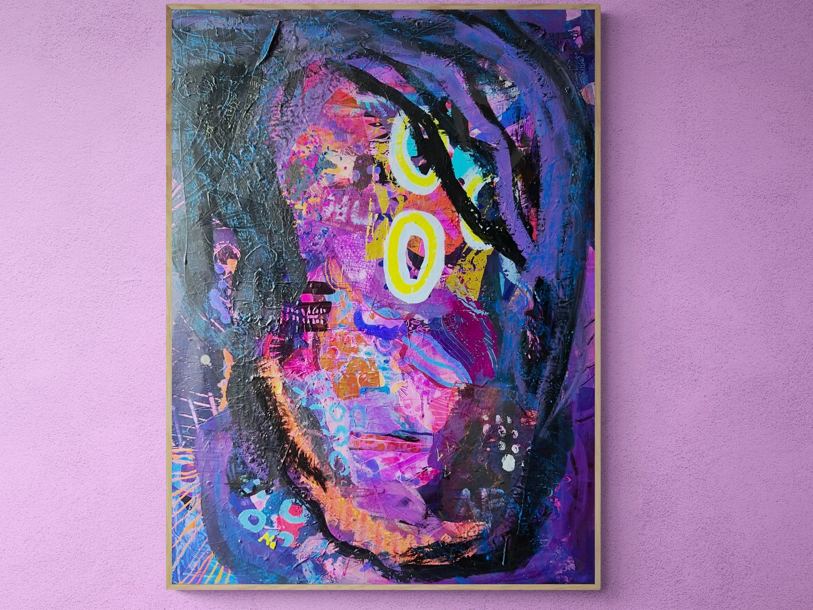 Solidarity in Dark Times, Abstract Expressionism Wall Art, Mixed Media Painting, Intuitive Art on Canvas, Original Artwork