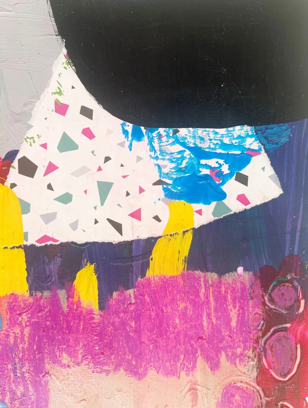 View Mixed Media Art on Paper, Abstract Painting, Colorful Wall Art, Original Intuitive Art