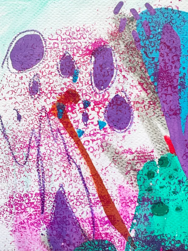 View Effortless Chic, Original Abstract Wall Art, Mixed Media Small Art on Paper, Colorful Abstract Painting, Intuitive Art Journal, Artist